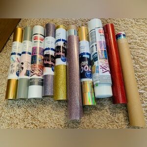 Assorted Iron On Vinyl Rolls